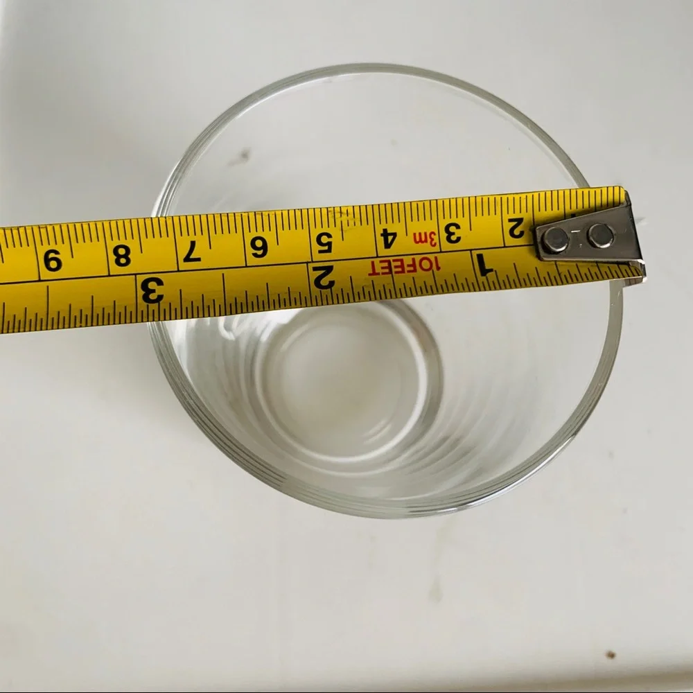 Set of 6 Glassware Shot Glass or Ice Cream or Candle Makers